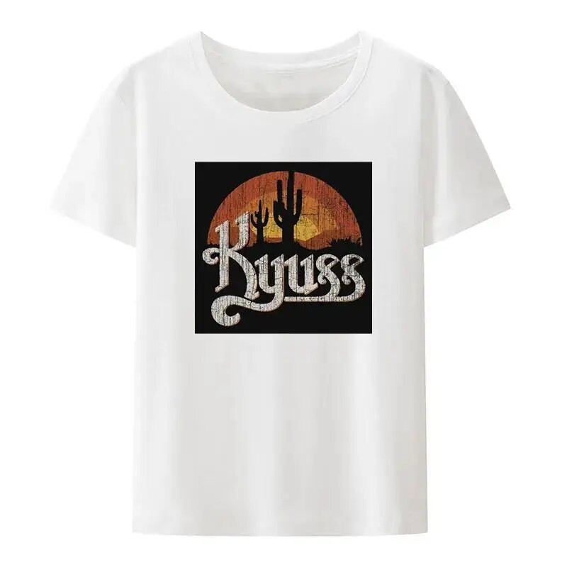 Kyuss Black Widow Stoner Rock Queens of The Stone Age Clutch T-shirt Γυναικείες και ανδρικές μπλούζες Unisex Plus Size Cotton O Neck Tees