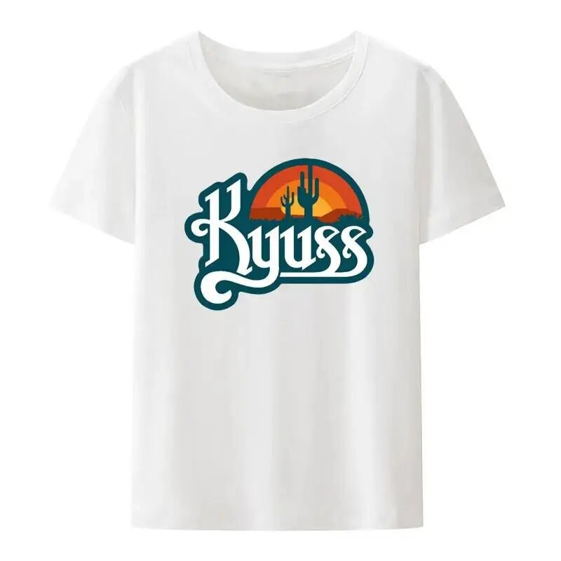 Kyuss Black Widow Stoner Rock Queens of The Stone Age Clutch T-shirt Γυναικείες και ανδρικές μπλούζες Unisex Plus Size Cotton O Neck Tees