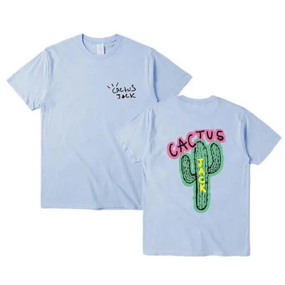 Nagy méretű női ruha Férfi Hip Hop pamut póló Új luxus Cactus Jack Hip Hop póló Travis Street T-shirt Top L-4XL