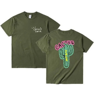 Nagy méretű női ruha Férfi Hip Hop pamut póló Új luxus Cactus Jack Hip Hop póló Travis Street T-shirt Top L-4XL