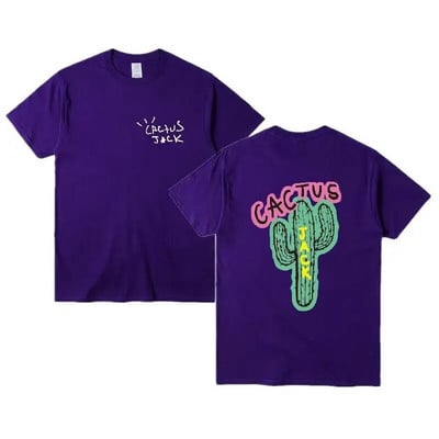 Nagy méretű női ruha Férfi Hip Hop pamut póló Új luxus Cactus Jack Hip Hop póló Travis Street T-shirt Top L-4XL