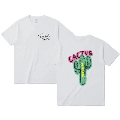 Nagy méretű női ruha Férfi Hip Hop pamut póló Új luxus Cactus Jack Hip Hop póló Travis Street T-shirt Top L-4XL