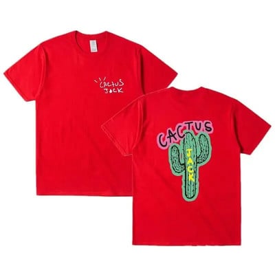 Nagy méretű női ruha Férfi Hip Hop pamut póló Új luxus Cactus Jack Hip Hop póló Travis Street T-shirt Top L-4XL