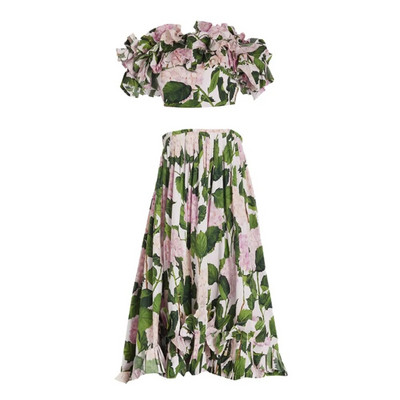 2024-es 3 db fodros egyrészes fürdőruha fedővel Szexi fürdőruha női virágmintás monokini kimonó bikini öltöny nyári strandruha