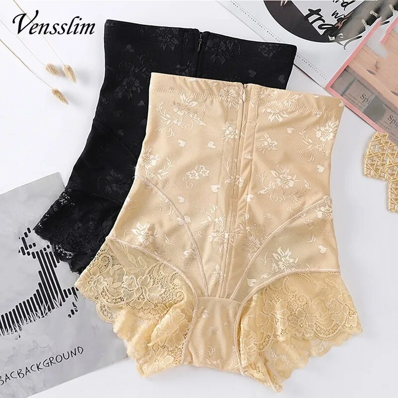 Vensslim ženske tenisice s visokim strukom Body Zipper Shaper Panties Trbuščić Belly Control Slimming Control Shapewear Gird Waist Trainer