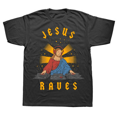 Hallowed Be Thy Gains Funny Muscle Jesus Tricou antrenament pentru ridicare de greutăți Bărbați Femei Imbracaminte de stradă cu mânecă scurtă Plus Size Unisex