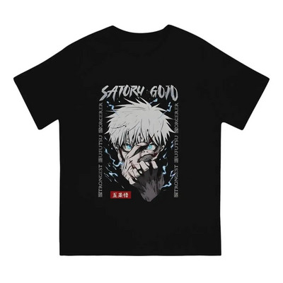 Hot Anime Jujutsu Kaisen T Shirt WomenMen 100% Cotton Plus Size T-shirts O Neck Gojo Satoru Горнища с къс ръкав Идея за подарък