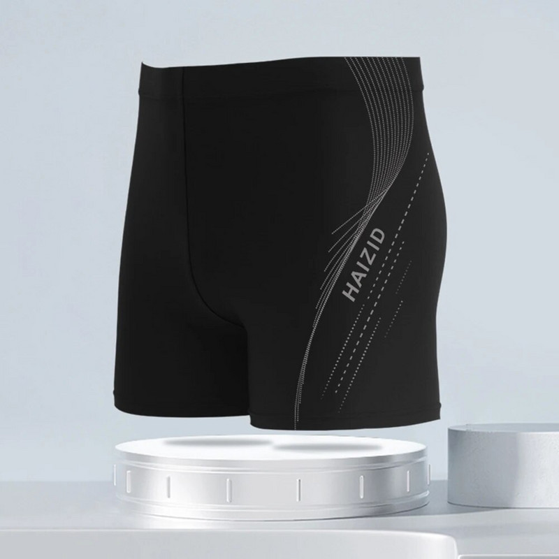 Trunchi de înot pentru bărbați Pantaloni scurți de plajă Trunchi de boxer de înot cu șnur Căptușit Echipament de înot de competiție Trunchi de slip