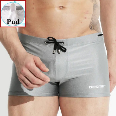 Push Up Μαγιό Ανδρικά Σορτς Desmiit Μαγιό Sexy Gay Μαγιό Παραλία Μαγιό Μπόξερ Σύντομο Zwembroek Man