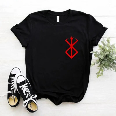 Majica kratkih rukava s japanskim animeom Berserk Žene Muškarci Manga Guts Cool Graphic T-shirt Ulična odjeća Pamučne majice kratkih rukava velikih veličina