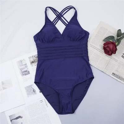 Modni jednodijelni ženski kupaći kostimi s printom za plažu Ženski seksi bikini kupaći kostim Push Up Cross Back Monokini Ljetna odjeća