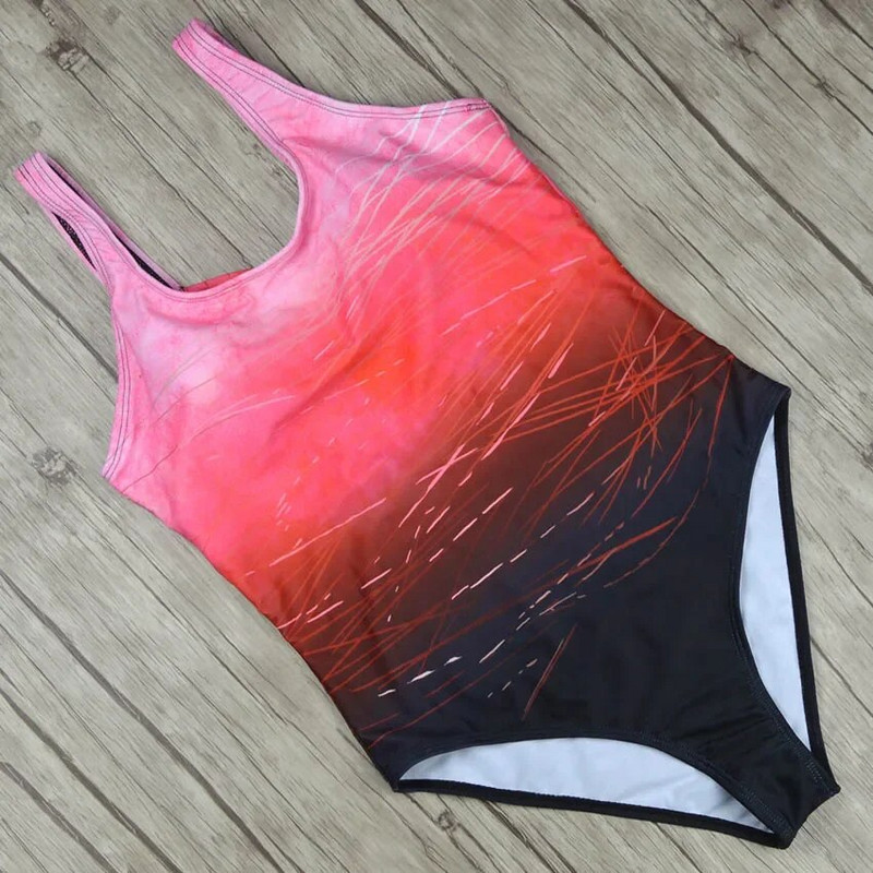 Modni jednodijelni ženski kupaći kostimi s printom za plažu Ženski seksi bikini kupaći kostim Push Up Cross Back Monokini Ljetna odjeća