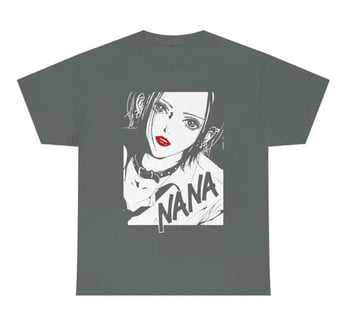 Γιαπωνέζικο Anime NANA T-Shirt Manga Graphic printed κοντά μανίκια Rock Casual Fashion Plus Size Cotton Crew Neck T-shirt Γυναικεία ανδρικά