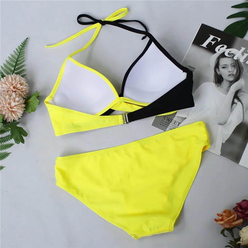 Seksi bikini Push Up kupaći kostimi Ženski Brazilain Biquinis Feminino 2021 Mujer Kupaći kostim Tanga Kupaći kostim Komplet od 2 dijela Mujer