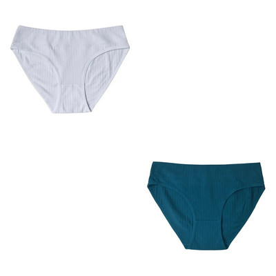 2 ΤΕΜ/Σετ Βαμβακερά εσώρουχα Γυναικεία εσώρουχα χωρίς ραφή με χαμηλή μέση μονόχρωμα άνετα αναπνέοντα σλιπ Σέξι εσώρουχα M-XL Intimates