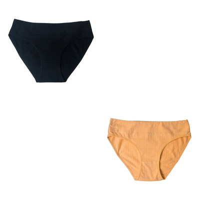 2 ΤΕΜ/Σετ Βαμβακερά εσώρουχα Γυναικεία εσώρουχα χωρίς ραφή με χαμηλή μέση μονόχρωμα άνετα αναπνέοντα σλιπ Σέξι εσώρουχα M-XL Intimates