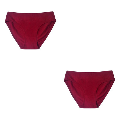 2 ΤΕΜ/Σετ Βαμβακερά εσώρουχα Γυναικεία εσώρουχα χωρίς ραφή με χαμηλή μέση μονόχρωμα άνετα αναπνέοντα σλιπ Σέξι εσώρουχα M-XL Intimates