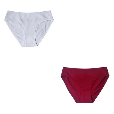 2 ΤΕΜ/Σετ Βαμβακερά εσώρουχα Γυναικεία εσώρουχα χωρίς ραφή με χαμηλή μέση μονόχρωμα άνετα αναπνέοντα σλιπ Σέξι εσώρουχα M-XL Intimates