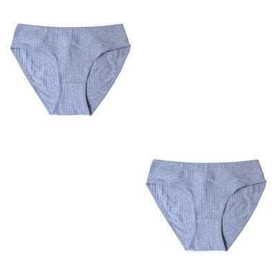 2 ΤΕΜ/Σετ Βαμβακερά εσώρουχα Γυναικεία εσώρουχα χωρίς ραφή με χαμηλή μέση μονόχρωμα άνετα αναπνέοντα σλιπ Σέξι εσώρουχα M-XL Intimates