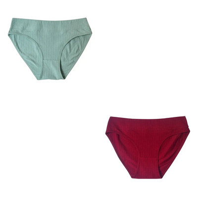 2 ΤΕΜ/Σετ Βαμβακερά εσώρουχα Γυναικεία εσώρουχα χωρίς ραφή με χαμηλή μέση μονόχρωμα άνετα αναπνέοντα σλιπ Σέξι εσώρουχα M-XL Intimates