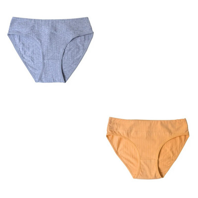 2 ΤΕΜ/Σετ Βαμβακερά εσώρουχα Γυναικεία εσώρουχα χωρίς ραφή με χαμηλή μέση μονόχρωμα άνετα αναπνέοντα σλιπ Σέξι εσώρουχα M-XL Intimates