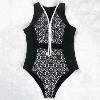 Costum de baie retro cu fermoar nou, epocă, costum de baie, costume de baie sexy, pentru femei, fierbinte, plus mărime, XL, monokini, îmbrăcăminte de plajă