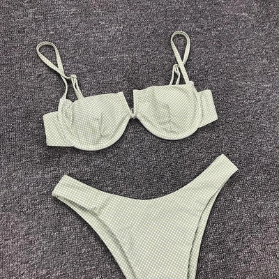 Novi seksi bikini kupaći kostim s V izrezom Ženski dvodijelni kupaći kostim Push up bikini set Brazilski kupaći kostim Odjeća za plažu Kupaći kostim