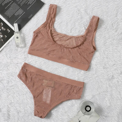 Gotoola 2023 Summer Lady σέξι μπικίνι σετ μονόχρωμο σετ μαγιό ασορτί σε στυλ παραλίας Vacation Style Wading Αθλητικά Σέξι κορίτσι