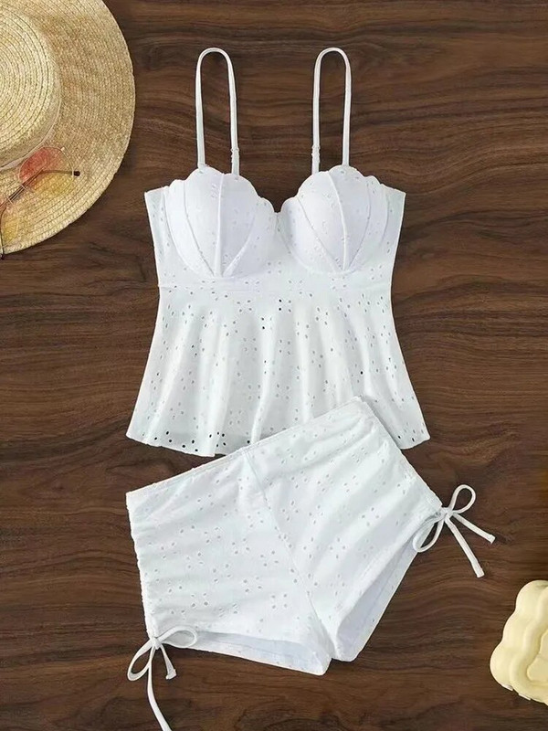 Ljetni ženski seksi izdubljeni kupaći kostim u crnoj boji Push Up kupaći kostim s visokim strukom Odjeća za plažu Kupaći kostimi za kupanje