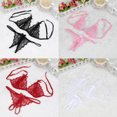Seturi de lenjerie de corp pentru femei Lenjerie sexy pentru dama Lenjerie de corp scobită Lenjerie de corp Lenjerie cu șnur белье sous underwaer femme