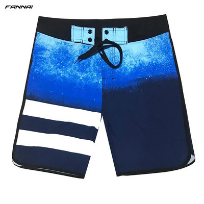 Μαγιό Ανδρικά καλοκαιρινά σορτς παραλίας Quick Dry Board Μαγιό Σορτς μπάνιου για σέρφινγκ Κοντά μπαούλα για τρέξιμο Bermuda Beachwear Plus Size