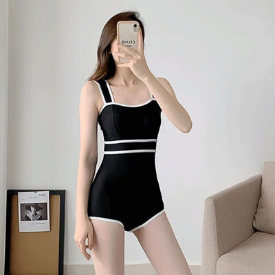 Női Quick Dry fürdőruha egyrészes fürdőruha Női vízisportokhoz Ujjatlan térdig érő napvédő Beach Surf fürdőruha