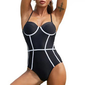 2024. Crni bikini kupaći kostim Kupaći kostimi Seksi ženski boemski kupaći kostimi Podstavljeni kupaći kostim Brazilski ljetni odmor za žene