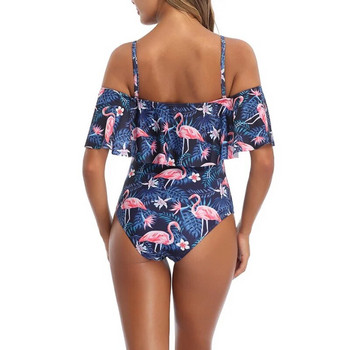 Секси бикини 2024 комплект Push Up бански Дамски плътен бански костюм Плажно облекло Бански бразилски бански костюм Лято