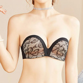 1kom nevidljivi Push Up grudnjak bez naramenica za žene Seksi jednobojno mekano donje rublje Ženski grudnjaci bez naramenica Žensko donje rublje BANNIROU