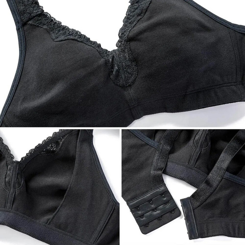 Dámska podprsenka BCHRAYIUP pre väčšie veľkosti, s plným krytím, bez kostic, bez výstuže, minimizer, bavlnená podprsenka, 34 36 38 40 42 44 46 48 50 52 ABCDEFG