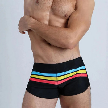 UXH Нов горещ секси мъжки бански бански костюм Мъжко секси облекло за плуване Бански гащета Къси панталони Мъжки дъска за сърф Плажни панталони Сърфиране Плуване