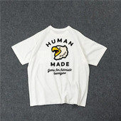 Kanye666 HUMAN MADE Harajuku Pamuk Cartoon Opuštena ulična odjeća Ležerne majice velikih veličina Jeftina ženska odjeća Majica kratkih rukava Unisex