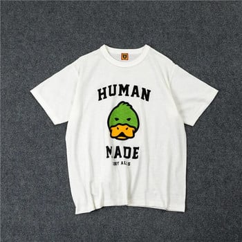 Kanye666 HUMAN MADE Harajuku Cotton Cartoon Loose Streetwear Casual Tops Tees Plus Size Φτηνές γυναικείες μπλούζες Unisex