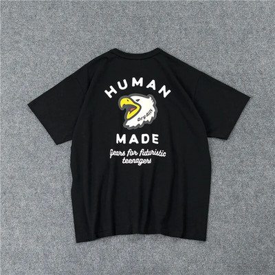 Kanye666 HUMAN MADE Harajuku Pamuk Cartoon Opuštena ulična odjeća Ležerne majice velikih veličina Jeftina ženska odjeća Majica kratkih rukava Unisex
