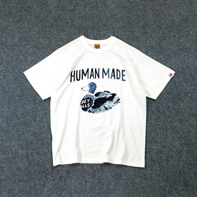 Kanye666 HUMAN MADE Harajuku Pamuk Cartoon Opuštena ulična odjeća Ležerne majice velikih veličina Jeftina ženska odjeća Majica kratkih rukava Unisex
