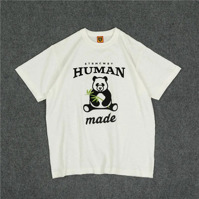 Kanye666 HUMAN MADE Harajuku Pamuk Cartoon Opuštena ulična odjeća Ležerne majice velikih veličina Jeftina ženska odjeća Majica kratkih rukava Unisex