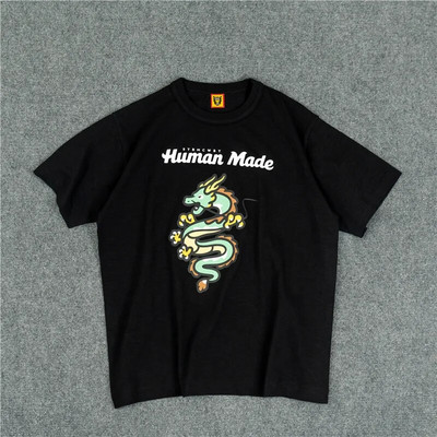 Kanye666 HUMAN MADE Harajuku Pamuk Cartoon Opuštena ulična odjeća Ležerne majice velikih veličina Jeftina ženska odjeća Majica kratkih rukava Unisex