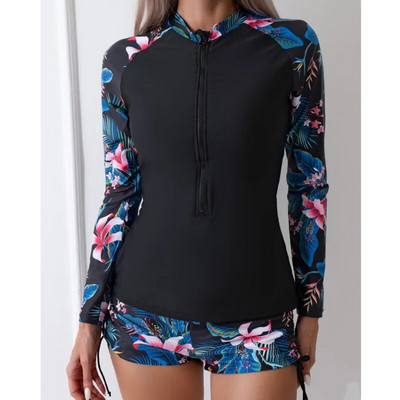 Odvojeni kupaći kostimi Tankini set Ženski kupaći kostimi dugih rukava Sportska odjeća za plažu Dvodijelni kupaći kostim Ženski kupaći kostim za bazen