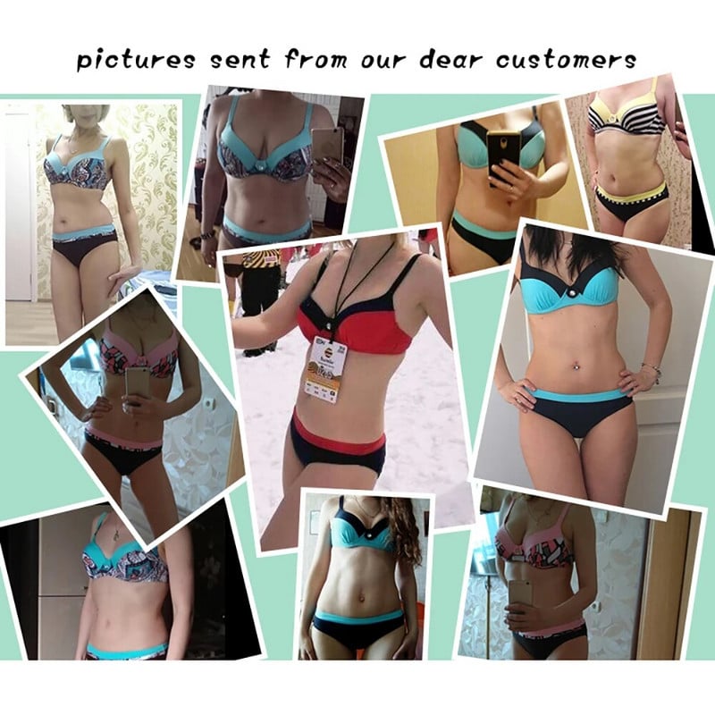 Seksi kupaći kostim s printom Ženski bikini 2023 Jednobojni Push Up kupaći kostimi Ženski bikini set brazilskih bikinija Odjeća za plažu Kupaći kostim za plivanje