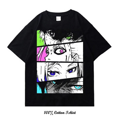 Kék Lock Anime póló Nyári Grafikus nyomtatási Ruházat Alkalmi divat Nagy méretű pamut nyakú póló Női Férfi