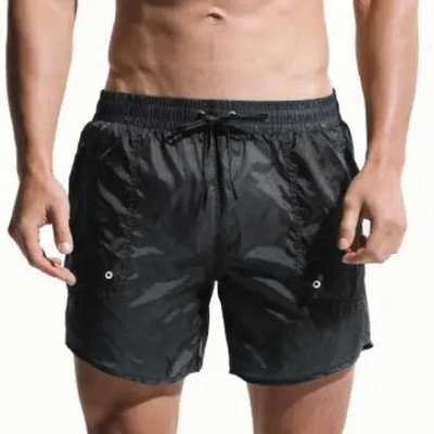 Desmiit férfi úszónadrág Szexi átlátszó vízálló nylon fürdőruha Strand úszónadrág Férfi fürdőruha Deszkanadrág rövidnadrág