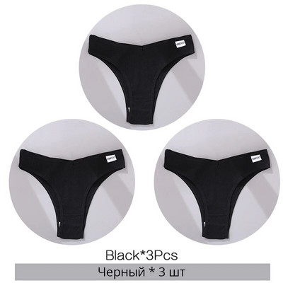 3 ks/sada bavlnených dámskych nohavičiek, sexy nízkopásmové nohavičky, dámske bezšvové spodné prádlo, priedušné spodky pre dievčatá, veľkosť M-XL