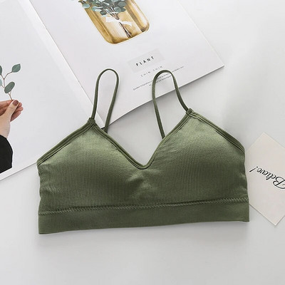 Sutiene fără sârmă fără cusuri pentru femei Lenjerie de corp Sutien confortabil Topuri pentru femei Bralette sport Cropped Top Sutien fără sârmă Lenjerie moale