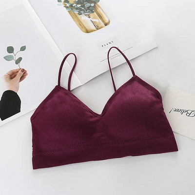 Sutiene fără sârmă fără cusuri pentru femei Lenjerie de corp Sutien confortabil Topuri pentru femei Bralette sport Cropped Top Sutien fără sârmă Lenjerie moale